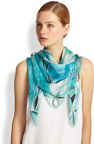 Thumbnail for your product : Emilio Pucci Mosaico-Print Silk Scarf