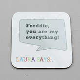 Thumbnail for your product : XOXO Personalised Speech Bubble Coaster