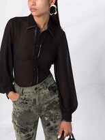 Thumbnail for your product : Liu Jo Button-Up Pleated Blouse