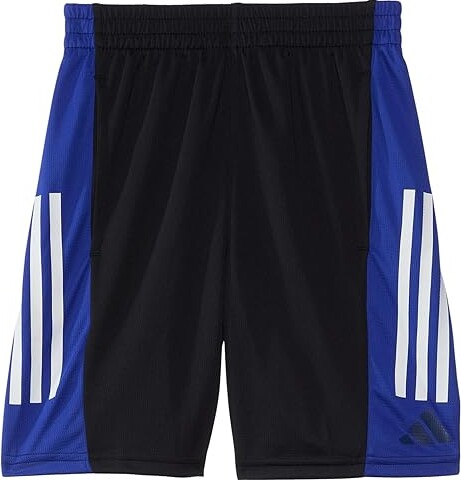 Adidas Originals Kids Colorblck Short(Big Kid) Boy's Shorts Black/Blue : LG (14 Big Kids) 8, Mesh/Polyester