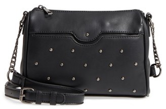 BP Studded Faux Leather Crossbody Bag - Brown