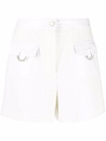 Thumbnail for your product : Boutique Moschino Vinyl-Pocket Textured-Knit Shorts