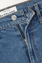 Thumbnail for your product : SLVRLAKE London Cropped High-rise Straight-leg Jeans - Mid denim