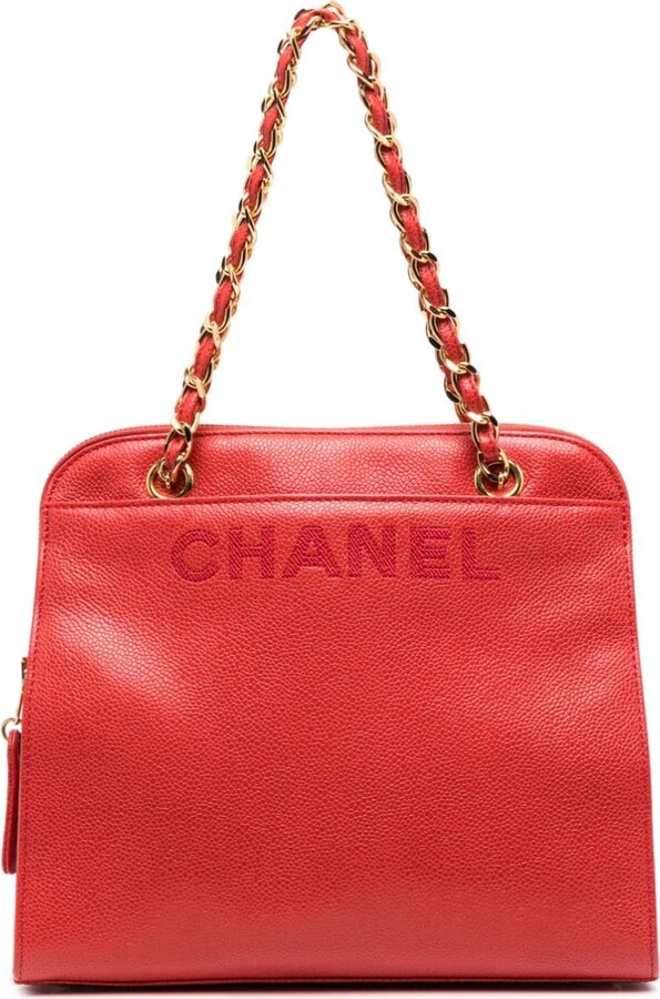 Chanel Pre Owned 1997-1999 Logo-Debossed Shoulder Bag - ShopStyle