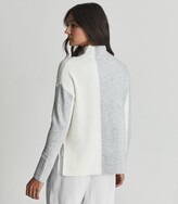 Thumbnail for your product : Reiss GAIA COLOUR BLOCK HIGH NECK JUMPER Grey