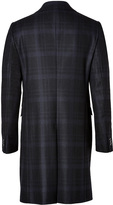 Thumbnail for your product : Jil Sander Wool Plaid Byron Coat in Dark Navy