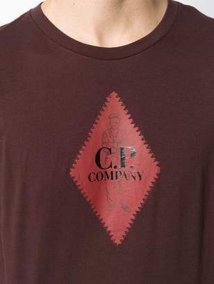 C.P. Company diamond logo print T-shirt