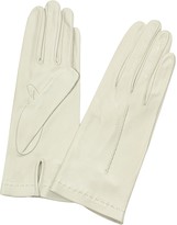 Thumbnail for your product : Forzieri Women's Ivory Unlined Italian Leather Gloves