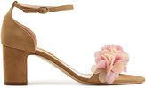Thumbnail for your product : Rupert Sanderson Petal Embellished Suede Sandals