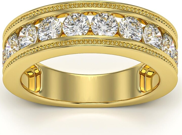 Pompeii3 1 3/4Ct Diamond Men's Ring in 10k White, Yellow, or Rose Gold