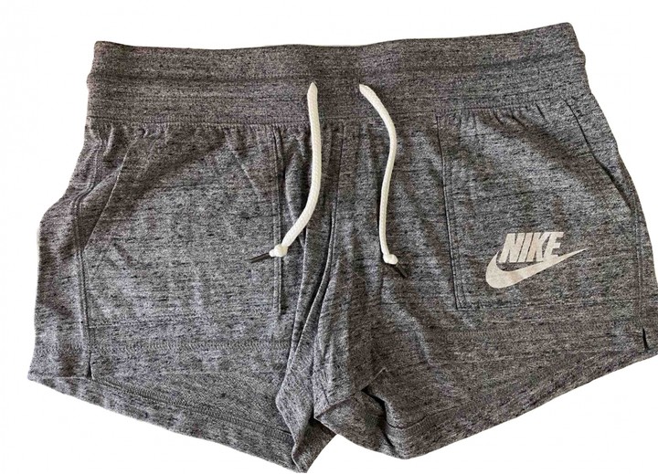 nike cotton grey shorts