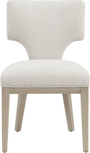 Highland Dunes Linen & Champagne Side Chair Pair - Gray 20\