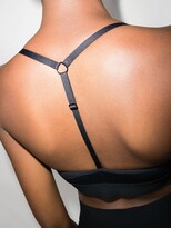 Thumbnail for your product : Reebok x Victoria Beckham logo band T-back sports bra