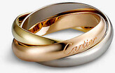 Thumbnail for your product : Cartier Women's Trinity De 18ct White-Gold, Yellow-Gold And Pink-Gold Medium Ring, Size: 52mm