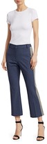 Thumbnail for your product : Derek Lam 10 Crosby Cropped Gingham Flare Pants