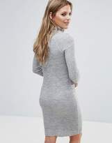 Thumbnail for your product : Noisy May Long Sleeve Roll Neck Wool Mix Dress