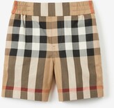 Thumbnail for your product : Burberry Childrens Check Cotton Shorts Size: 12M