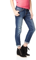 Thumbnail for your product : Aeropostale Medium Wash Destroyed Cropped Jean