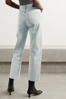 Thumbnail for your product : Gold Sign The Relaxed Straight Organic High-rise Jeans - Light gray
