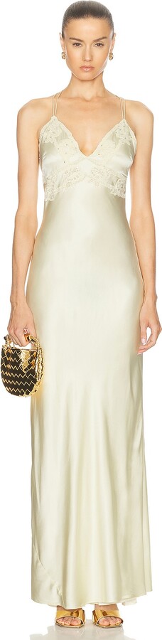 LoveShackFancy Kesslyn Dress in Yellow