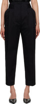 Black Double-Pleated Trousers 