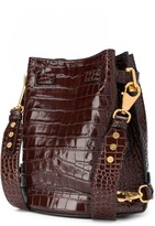 Thumbnail for your product : Balmain Crocodile-Effect Shoulder Bag