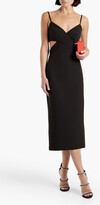 Thumbnail for your product : Halston Lyn cutout stretch-crepe midi dress