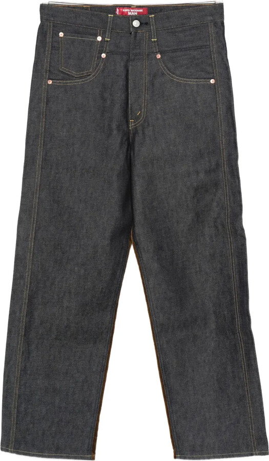 Junya Watanabe Corduroy-Denim Panel Jeans
