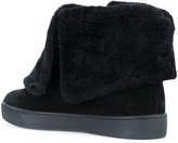 Thumbnail for your product : Philipp Plein shearling flap lace-up boots