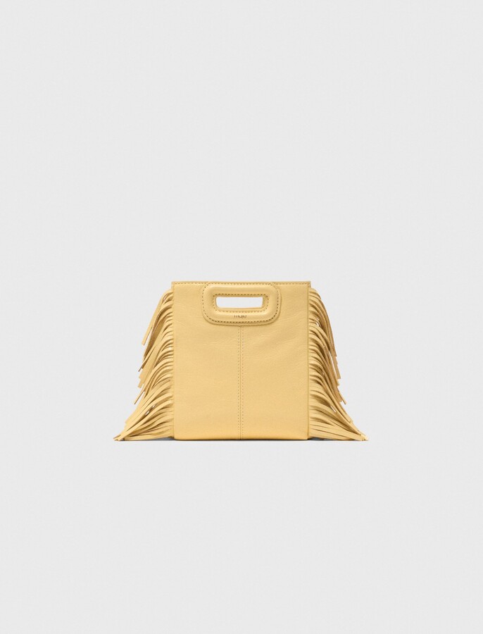 Maje Matte crackled leather M Mini bag