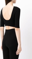 Thumbnail for your product : Cashmere In Love Liza scoop-back cropped top