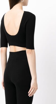 Cashmere In Love Liza scoop-back cropped top