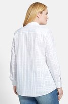 Thumbnail for your product : Foxcroft Dobby Plaid Shirt (Plus Size)