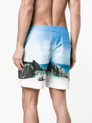 Orlebar Brown rocky beach Bulldog swim shorts