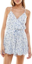 Thumbnail for your product : Rowa Floral Surplice Chiffon Romper