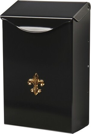 Gibraltar Mailboxes GibraltarMailboxesCityClassic9.75"Hx6.25"WGalvanizedSteelWallMountBlackMailbox