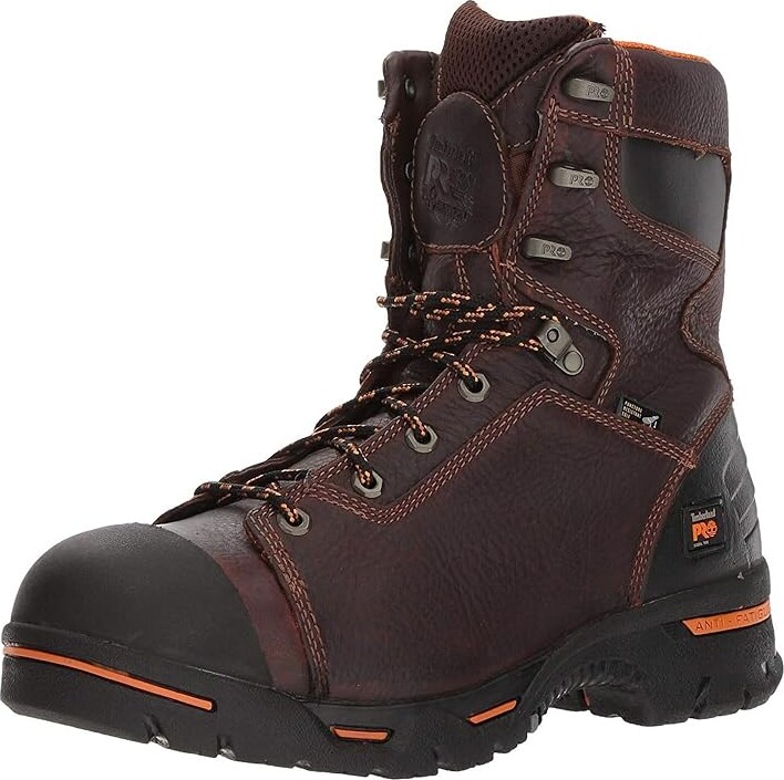Timberland Endurance PR 8 Steel Toe Men's Work Lace-up Boots Briar Brown 1 : 7 E - Wide, Leather