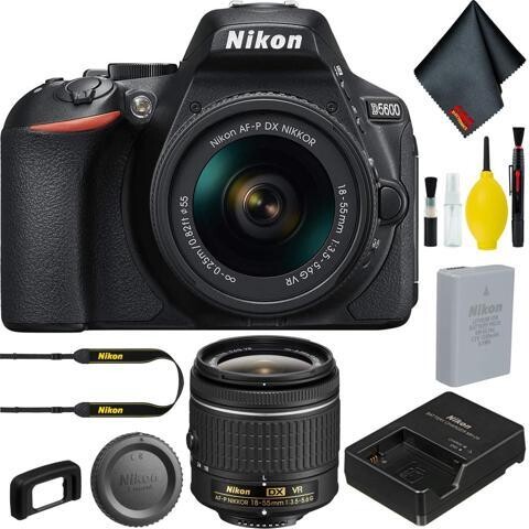 Nikon Inc Nikon D5600 DSLR Camera with 18-55mm Lens Basic Kit