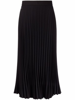 Black Pleated Midi Skirt | Shop the world’s largest collection of ...