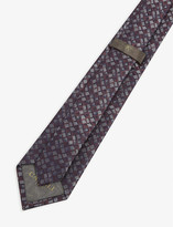 Thumbnail for your product : Canali Speckle silk-jacquard tie
