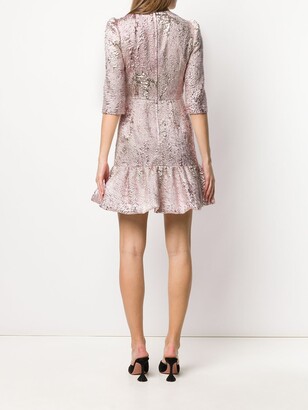 Dolce & Gabbana Lamé Jacquard Short Dress