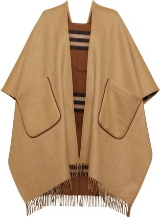 Burberry Checked Cape | ShopStyle