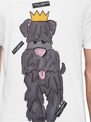 Dolce & Gabbana Year Of The Dog Cotton Jersey T-Shirt