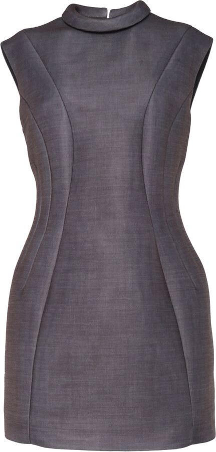 Philosophy di Lorenzo Serafini Gray Mini Dress