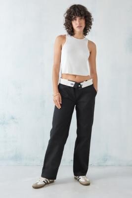 Dickies Black Workwear Trousers - Black 24 at Urban Outfitters - ShopStyle