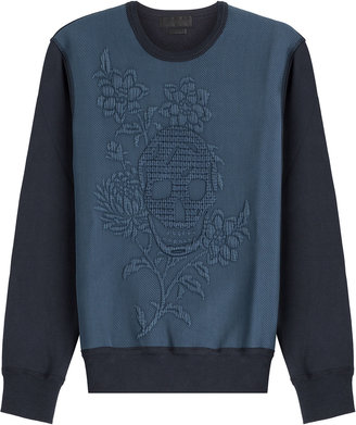 Alexander McQueen Embroidered Cotton Sweatshirt