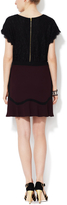 Thumbnail for your product : Diane von Furstenberg Challen Colorblocked Mini Skirt