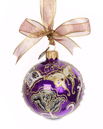 Jay Strongwater Butterfly Nouveau Artisan Ornament, Purple