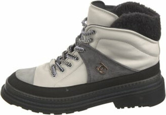 Chanel Interlocking CC Logo Leather Hiking Boots - ShopStyle