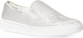 Thumbnail for your product : MICHAEL Michael Kors Keaton Crystal-Embellished Slip-On Sneakers